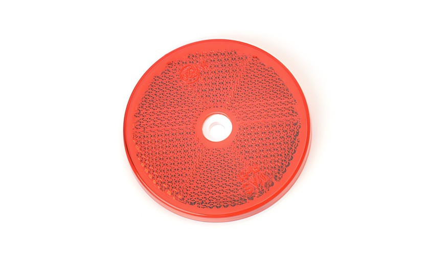 Image of Prizma kerek (60mm) piros, csavarozható