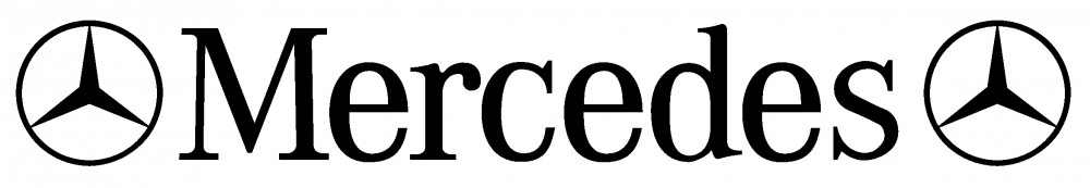 Image of Mercedes matrica napellenzőre fekete