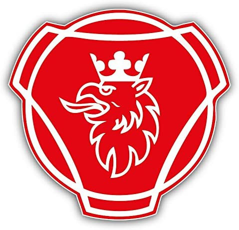 Image of SCANIA matrica (30x30cm) piros