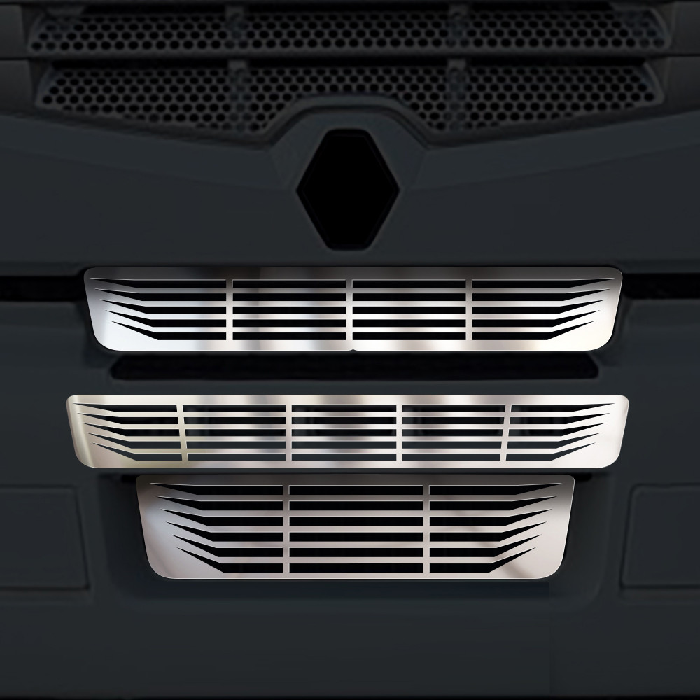 Image of Renault Premium inox lökhárító díszrács szett