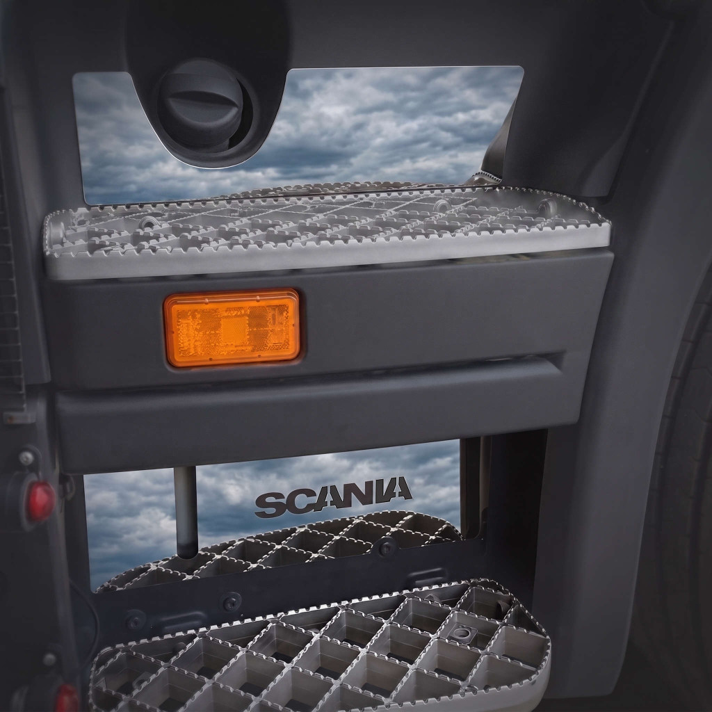 Image of Scania inox lépcső dísz párban