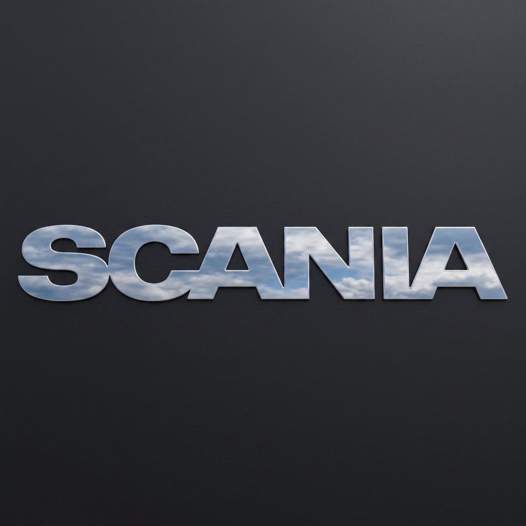 Image of Scania inox felirat 64x10 cm