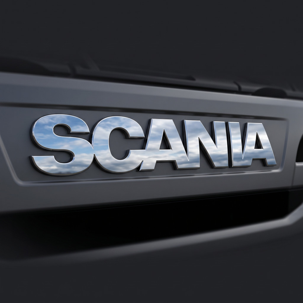 Image of Scania inox domború felirat 72x12 cm