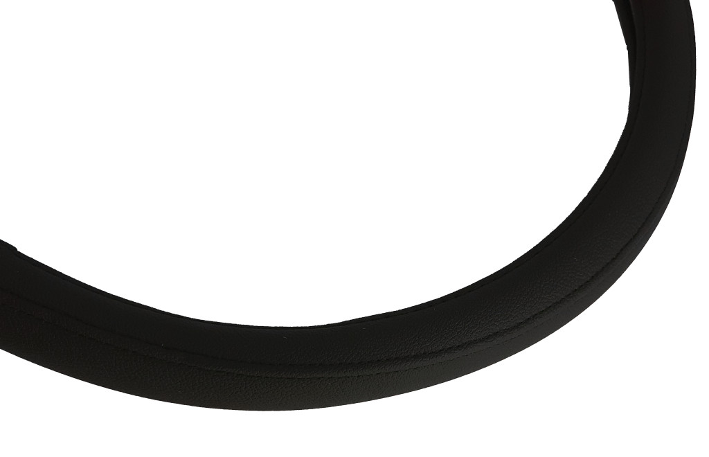 Image of Bőr hatású kormányvédő 49-50cm fekete