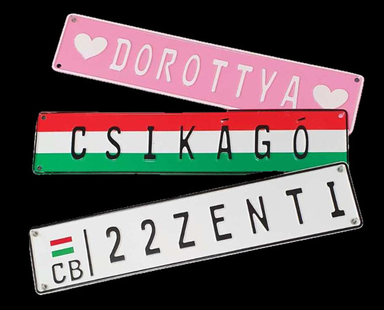 Image of Egyedi névtábla