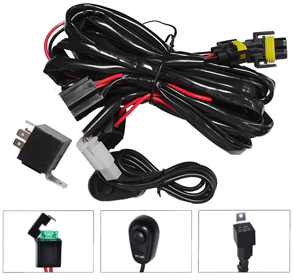 Image of Komplett vezetékköteg dupla munkalámpához 12V