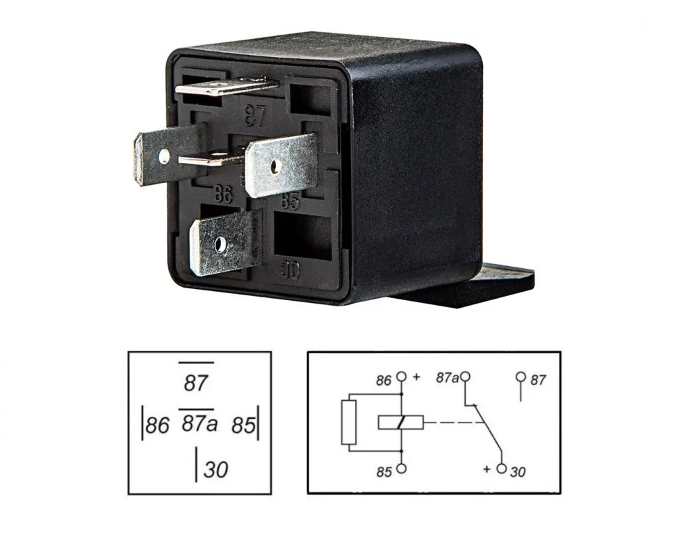 Image of Relé 24V 30A 5 lábú