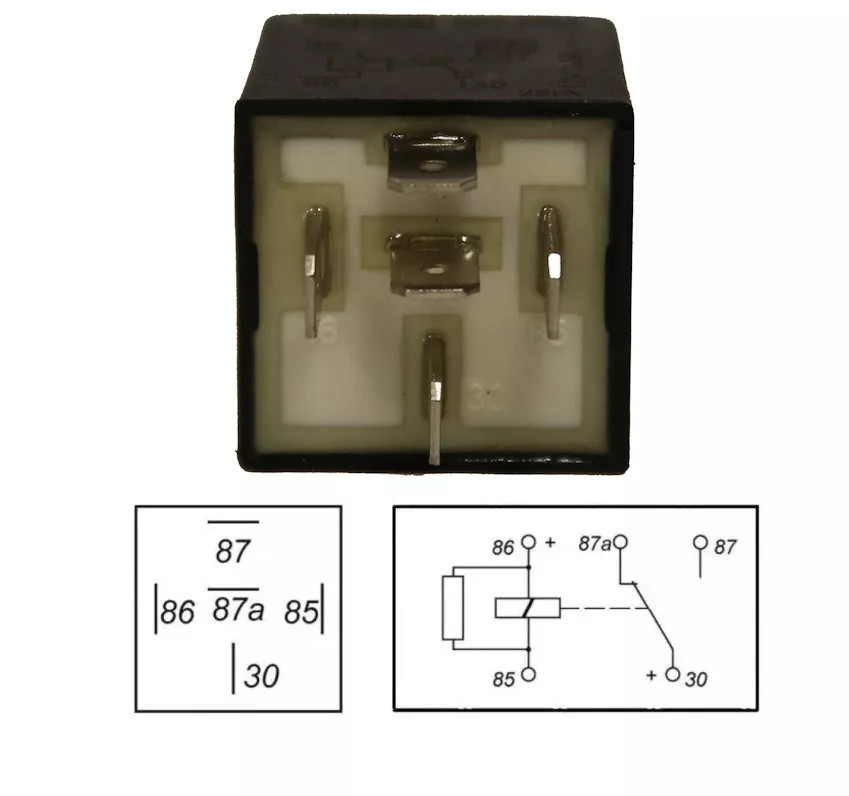 Image of Relé 12V 30A 5 lábú