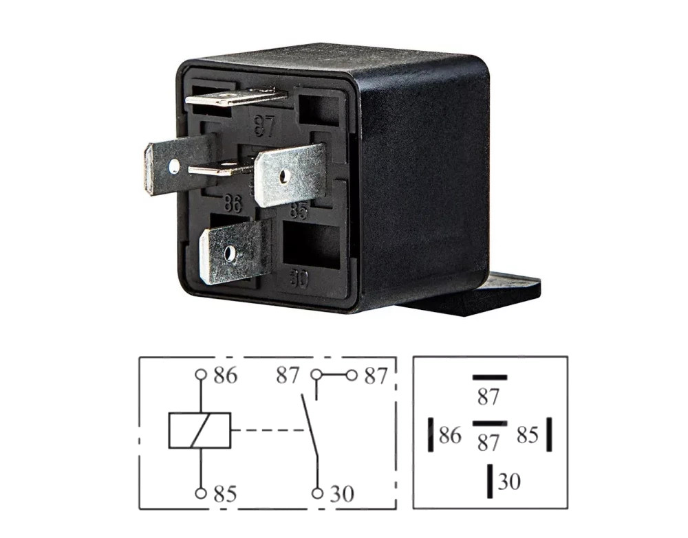 Image of Relé 24V 20A 5 lábú dupla kimenettel
