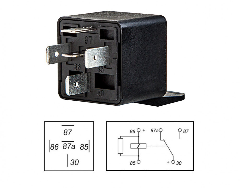 Image of Relé 24V 20/10A 5 lábú