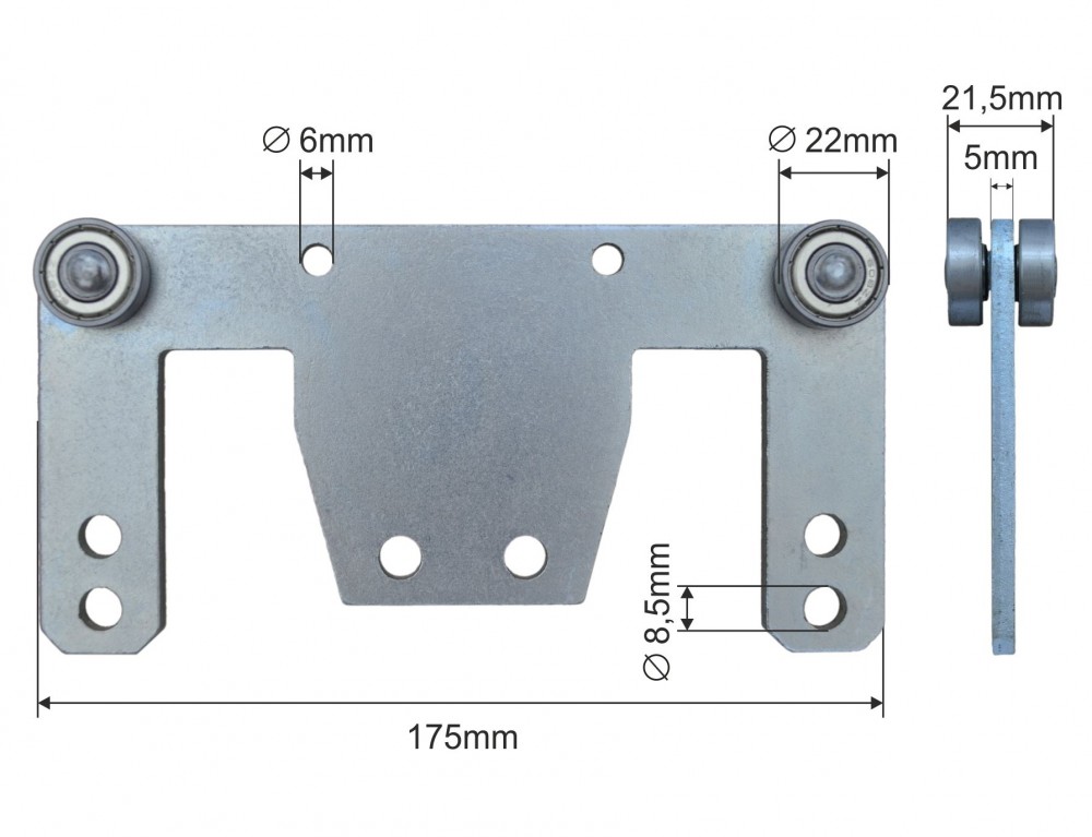 Image of Ponyva görgő kétoldalas dupla 22mm KÖGEL, HESTAL, CLONIC