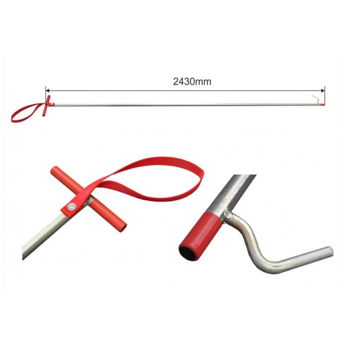 Image of Ponyva nyitó / mozgató rúd FIX Erősített 243 cm