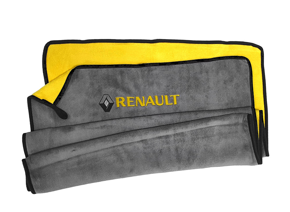 Image of RENAULT fürdőlepedő 150x60 cm Szürke/Sárga