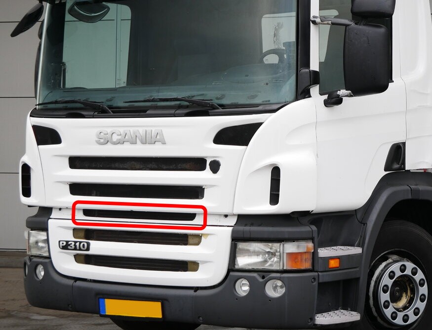 Image of Scania R / P / G 2005-2010 középső hűtőrács betét, alacsony fülke