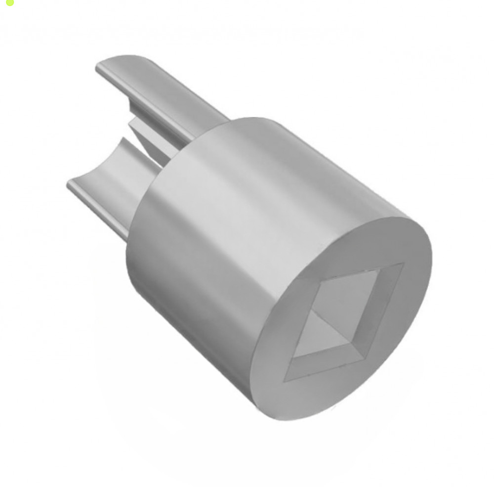 Image of Ponyvafeszítő cső csatlakozó 34 mm négyzetes