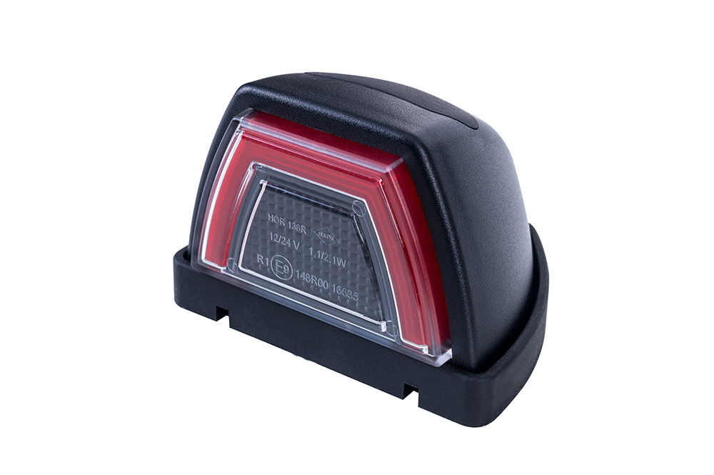 Image of Trapéz LED helyzetjelző lámpa tetőre 12/24V Piros