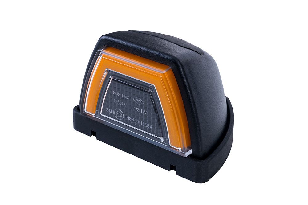 Image of Trapéz LED helyzetjelző lámpa tetőre 12/24V Sárga