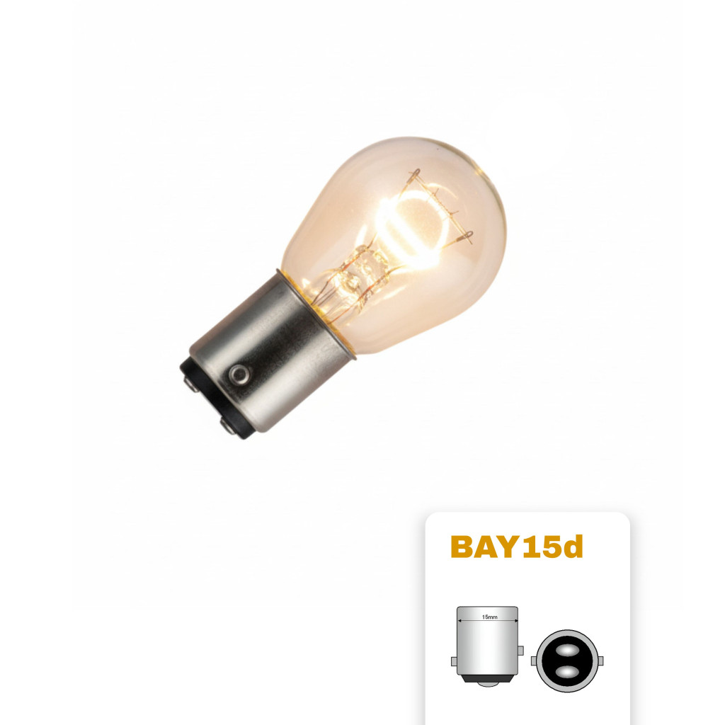 Image of Dupla szálas cseresznye izzó (helyzetjelző/fék) 12V 21/5W BAY15D HELLA