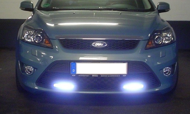 Led nappali menetjelzÅ (drl) 12/24v 3 power led párban ... Nappali menetjelző lámpa